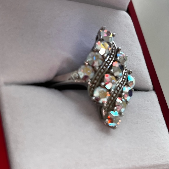 🍀 Mystic Topaz Ring - 925 Sterling - Size 7 - Picture 5 of 7